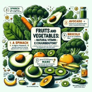Fruits and Vegetables Natural Vitamin E Contributors