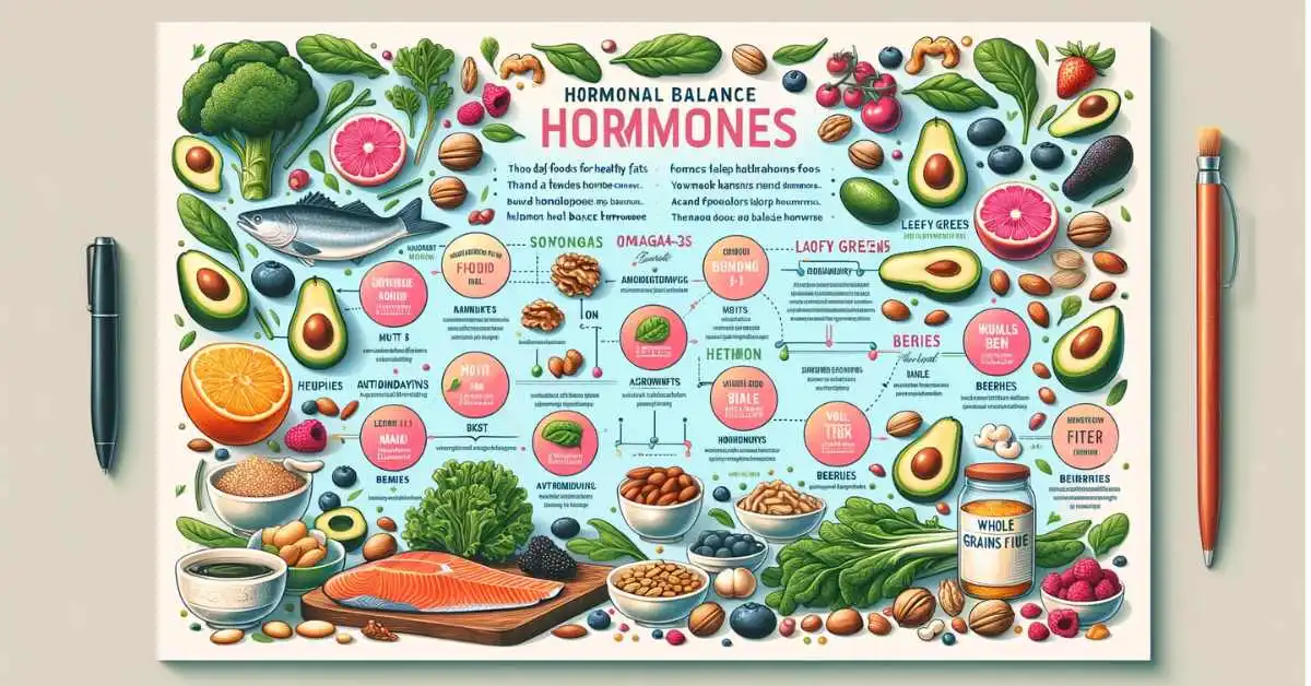  infographic on Hormonal Balance and Diet
