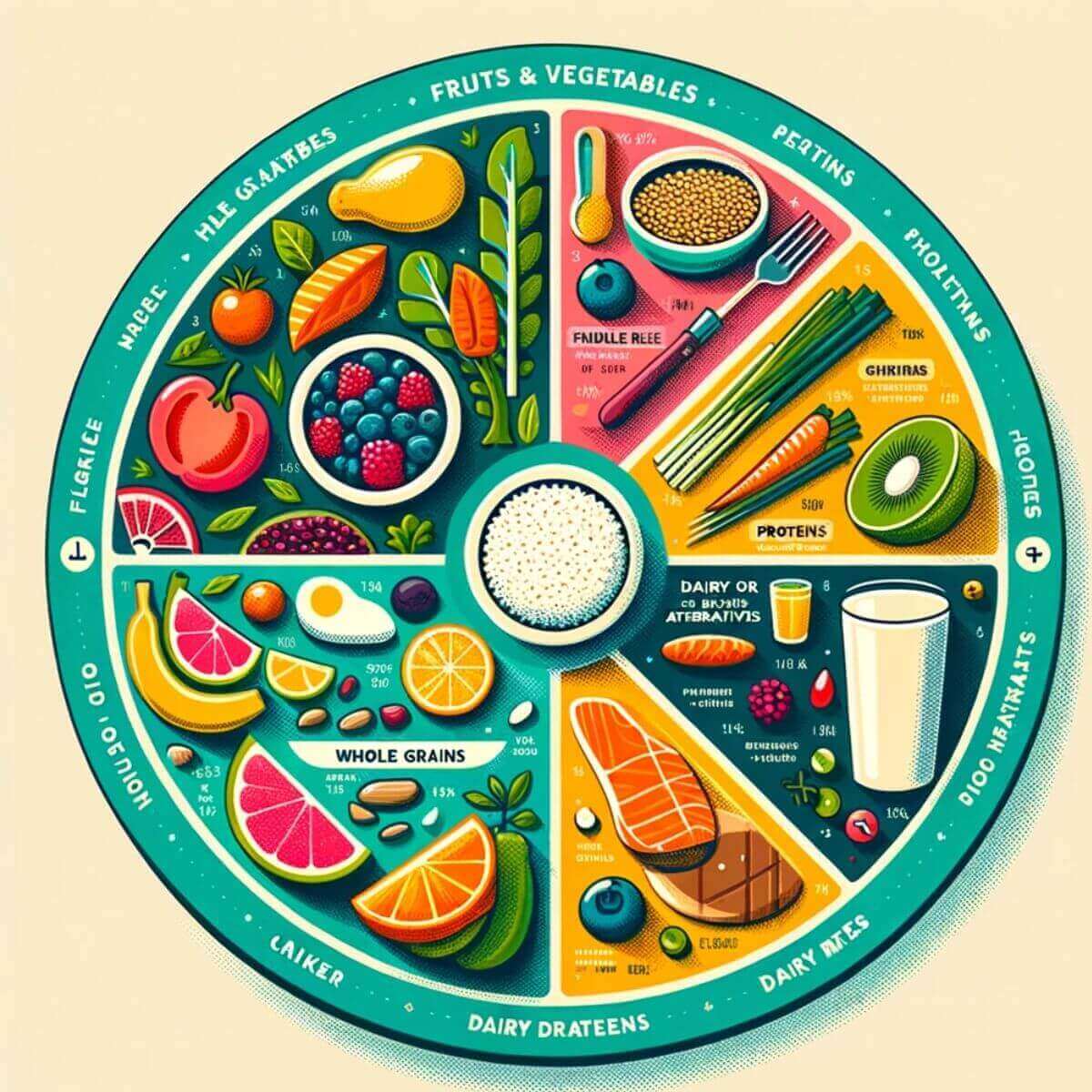 infographic a balanced food diet